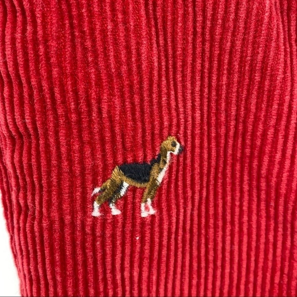 Polo by Ralph Lauren Sz 5 Red Corduroy Beagle Pants - Picture 2 of 8